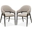 MX Sofa Dining room chair Roma - Toffee (set of 2 pieces)