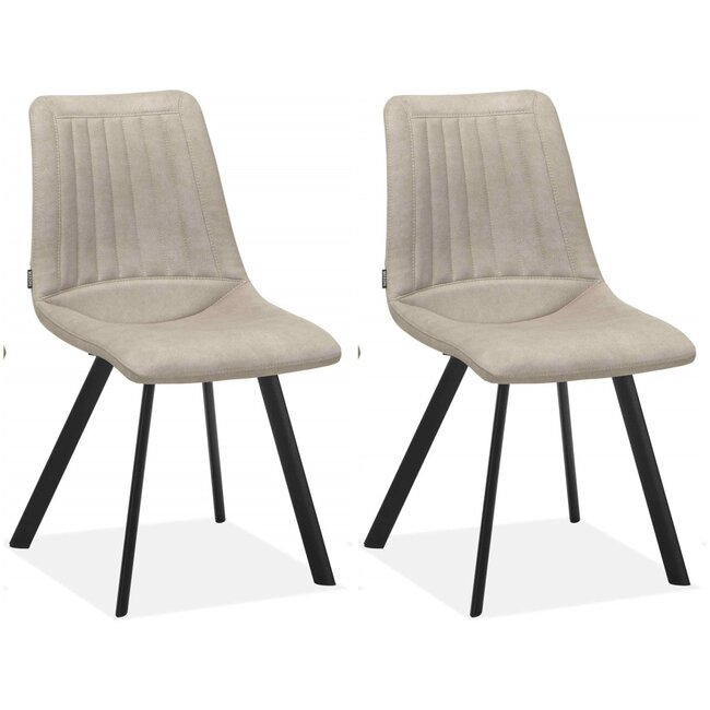 MX Sofa Dining room chair Pluto - Sand (set of 2 pieces)