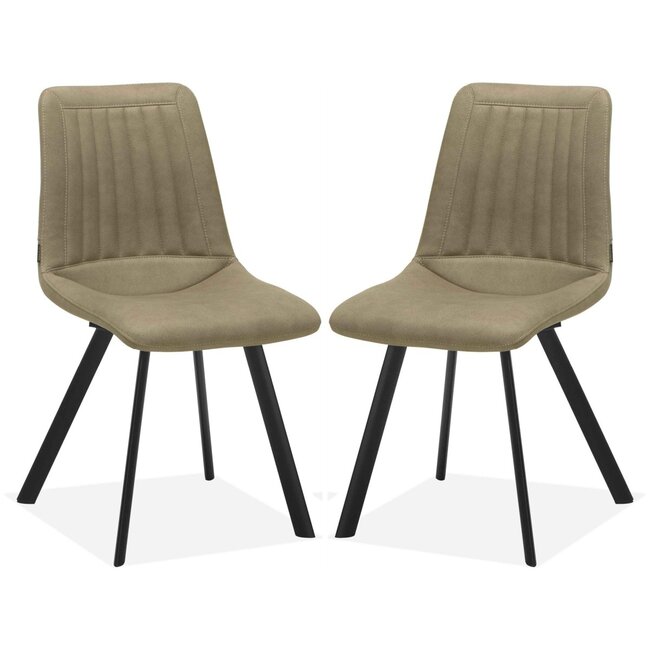 MX Sofa Esszimmerstuhl Pluto - Thymian (2er-Set)