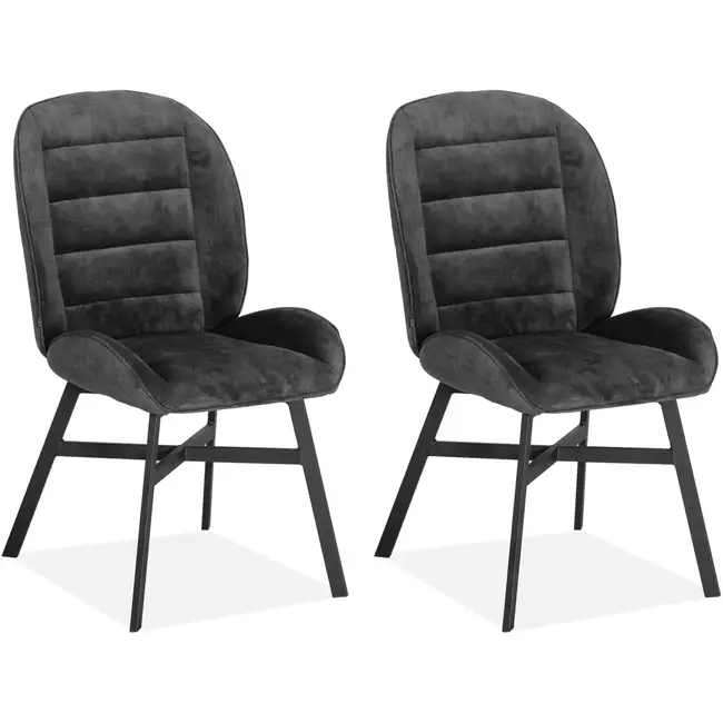 MX Sofa Chaise de salle à manger Canberra-A3 - lot de 2 chaises