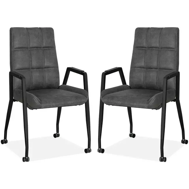 MX Sofa Chaise de salle à manger Brisbane-C2 - lot de 2 chaises