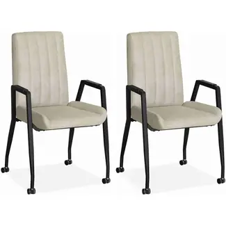 MX Sofa Chaise de salle à manger Brisbane-B2 - lot de 2 chaises