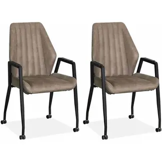 MX Sofa Krzesło do jadalni Albany-B2 - zestaw 2 krzeseł