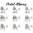 MX Sofa Dining room chair Albany-A3 - set of 2 chairs