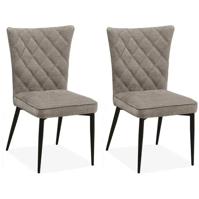 MX Sofa Chaise de salle à manger Ferry - Ash (lot de 2 chaises)