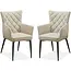 MX Sofa Fleur - Toffee dining chair (set of 2 chairs)