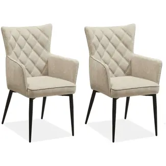 MX Sofa Chaise de salle à manger Fleur - Toffee (lot de 2 chaises)
