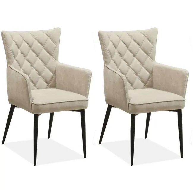 MX Sofa Fleur - Toffee dining chair (set of 2 chairs)