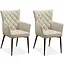 MX Sofa Fleur - Toffee dining chair (set of 2 chairs)