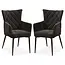 MX Sofa Fleur Dining Chair - Black (set of 2 chairs)