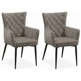 MX Sofa Dining room chair Fleur - Ash (set of 2 chairs)