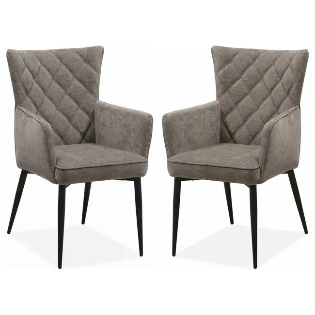 MX Sofa Fleur Dining Chair - Ash (set of 2 chairs)