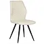 RV Design Chaise de salle à manger Razz - Crest Blanc ivoire (lot de 4 chaises)