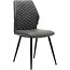 RV Design Chaise de salle à manger Razz - Crest Anthracite (lot de 4 chaises)