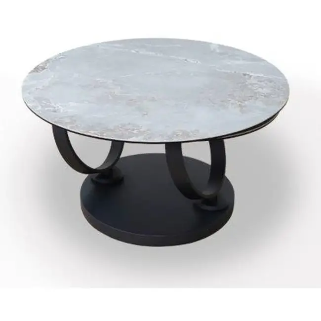 Modulax Salontafel ONTAKE dubbel tafelblad Ø80 cm en Ø57 cm