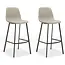RV Design Krzesło barowe Barita - Beżowy (zestaw 2 krzeseł)