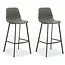 RV Design Bar chair Barita - Taupe (set of 2 chairs)