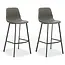 RV Design Krzesło barowe Barita - Taupe (zestaw 2 krzeseł)