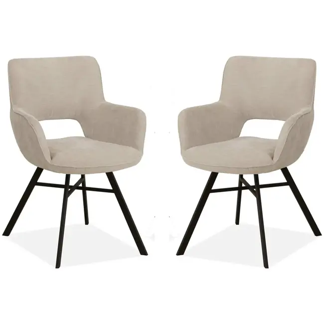 MX Sofa Dining room chair Mercury - Toffee (set of 2 chairs)