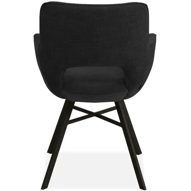 MX Sofa Eetkamerstoel Mercury - Black (set van 2 stoelen)