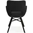 MX Sofa Chaise de salle à manger Mercury - Noir (lot de 2 chaises)