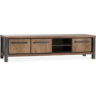 Lamulux TV Cabinet Kinga 3 doors, 2 open compartments