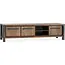 Lamulux TV Cabinet Kinga 3 doors, 2 open compartments