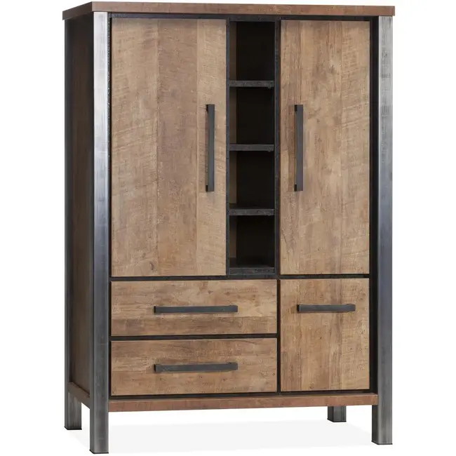 Lamulux Kinga bar cabinet 3 doors, 2 drawers, 4 open compartments