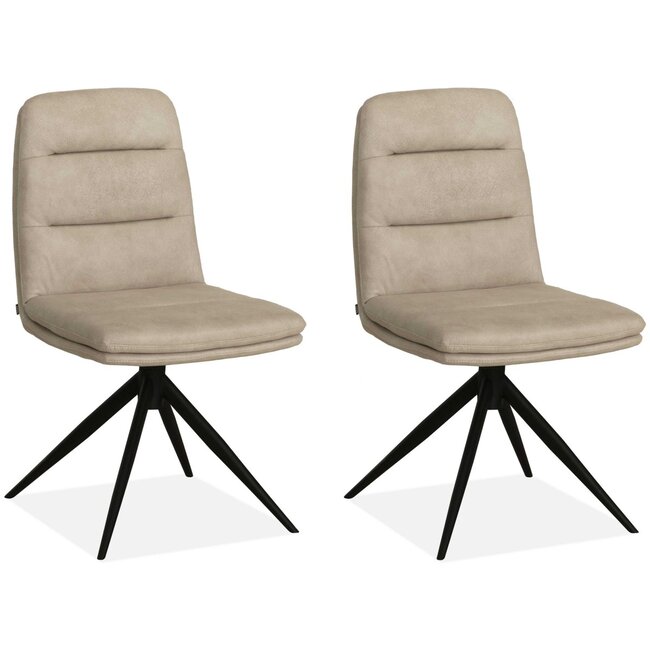 MX Sofa Krzesło do jadalni Giza - Piasek (zestaw 2 krzeseł)