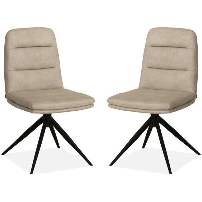 MX Sofa Esszimmerstuhl Giza - Sand (2er-Set)