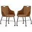 MX Sofa Eetkamerstoel Metric - Cognac (set van 2 stoelen)