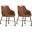 MX Sofa Dining room chair Promise - Cognac (set of 2 chairs)