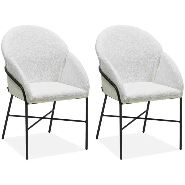 MX Sofa Krzesło do jadalni Argos - Pearl (zestaw 2 szt.)