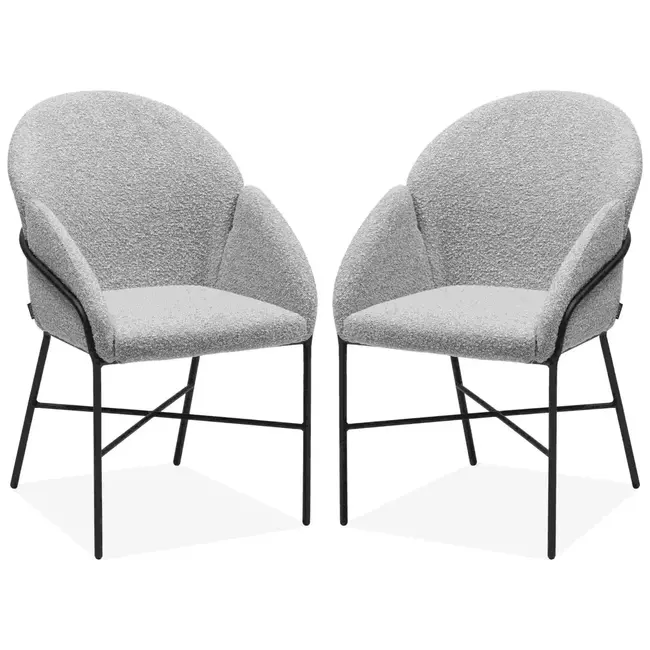 MX Sofa Krzesło do jadalni Argos - Toffee (zestaw 2 szt.)