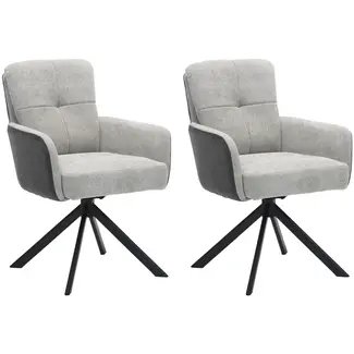 RV Design Krzesło do jadalni Fred - Ecru (zestaw 2 krzeseł)
