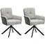 RV Design Chaise de salle à manger Fred - Écru (lot de 2chaises)