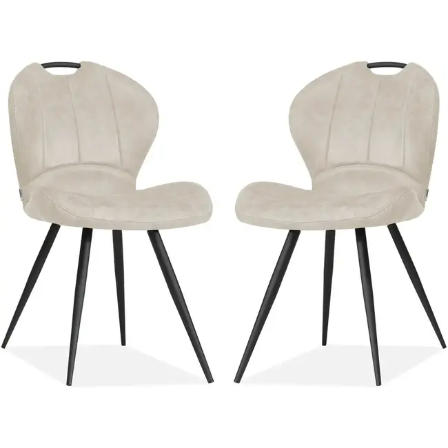 MX Sofa Esszimmerstuhl Miracle - Sand (2er-Set)