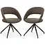 MX Sofa Swivel dining room chair Yara - Mouse (set of 2 pieces)