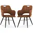 MX Sofa Dining room chair Jewel - Goldy Cognac (set of 2 pieces)