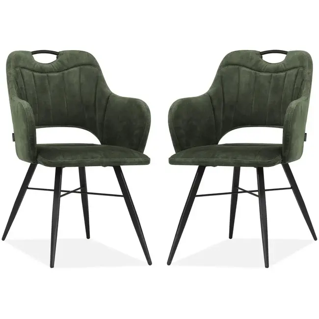 MX Sofa Esszimmerstuhl Jewel - Goldy Hunter (2er-Set)