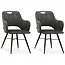 MX Sofa Esszimmerstuhl Jewel - Goldy Anthracite (2er-Set)