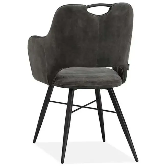 MX Sofa Dining room chair Jewel - Goldy Anthracite (set of 2)