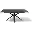 Modulax Extendable Table HAKU - 180-230 cm with tempered glass top with ceramic top layer