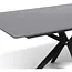 Modulax Table extensible HAKU - 180-230 cm avec plateau en verre trempé avec couche supérieure en céramique