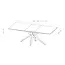 Modulax Electrically Extendable Table HAKU - 180-230 cm with tempered glass top with ceramic top layer