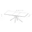 Modulax Electrically Extendable Table HAKU - 160-210 cm with tempered glass top with ceramic top layer