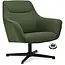 Decomeubel Fauteuil Pivotant Ezra coloris Vert