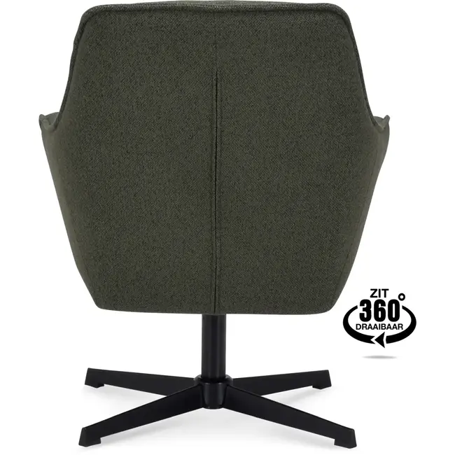 Decomeubel Swivel Armchair Ezra color Green