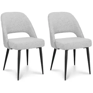MX Sofa Esszimmerstuhl Seattle - Aschgrey (2er-Set)