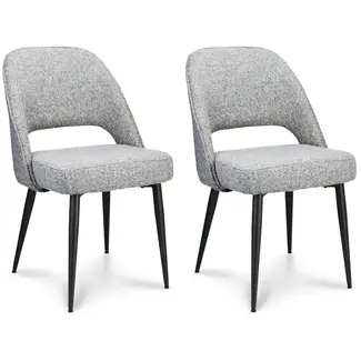 MX Sofa Esszimmerstuhl Seattle - Grey (2er-Set)